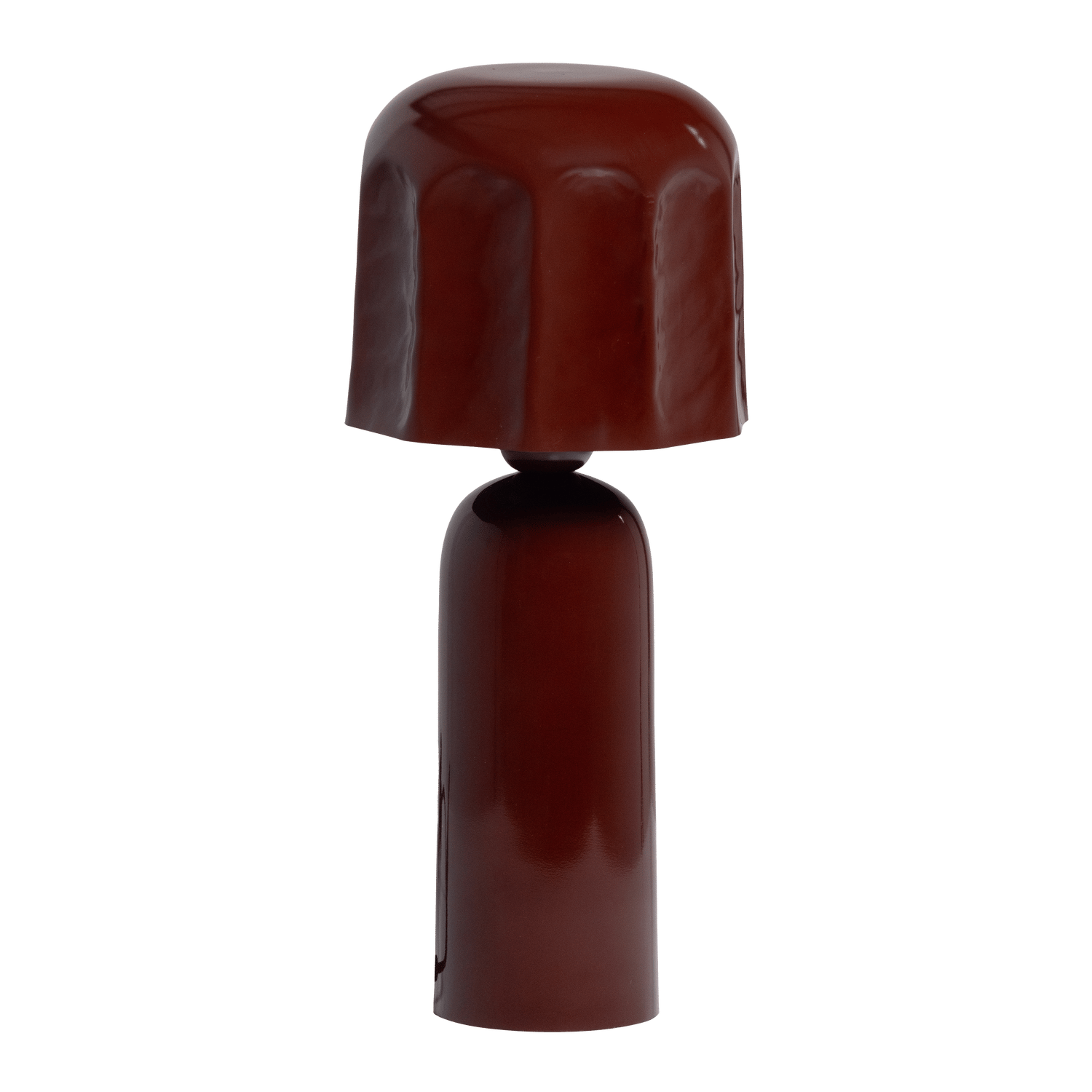 Bordslampa Virel 39 cm - Brun/Röd