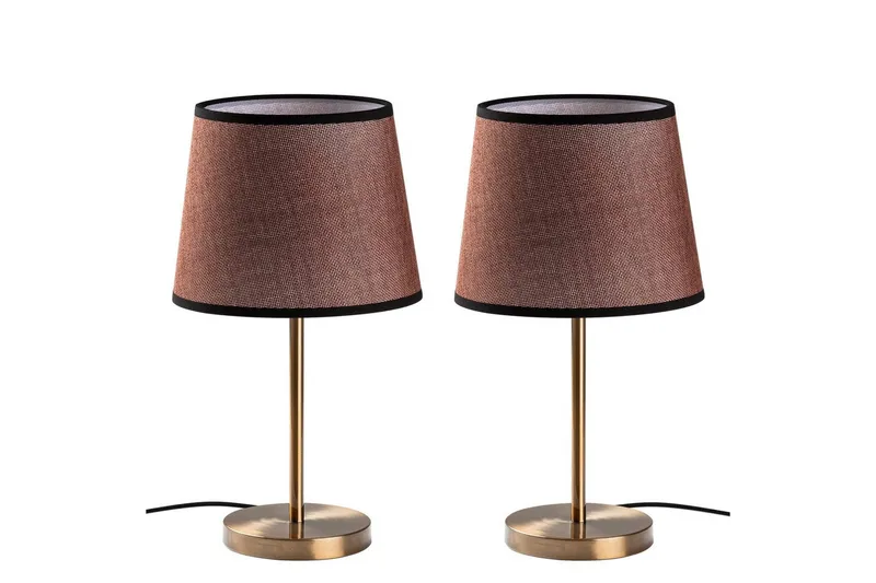 Bordslampset (2 stycken) Jaspal Antik, Antik