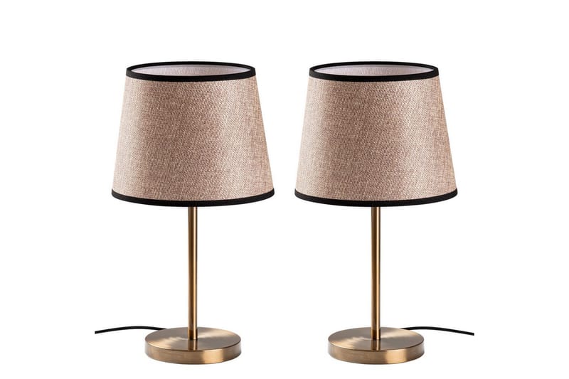 Bordslampset (2 stycken) Jaspal Antik / Svart - Antik / Svart - Belysning - Inomhusbelysning & lampor - Fönsterlampor & fönsterbelysning - Fönsterlampa på fot