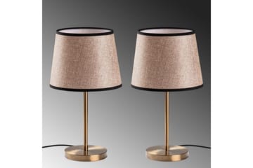 Bordslampset (2 stycken) Jaspal Antik / Svart - Antik / Svart - Belysning - Inomhusbelysning & lampor - Fönsterlampor & fönsterbelysning - Fönsterlampa på fot