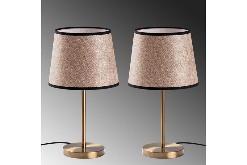 Bordslampset (2 stycken) Jaspal Antik / Svart - Antik / Svart - Belysning - Inomhusbelysning & lampor - Fönsterlampor & fönsterbelysning - Fönsterlampa på fot