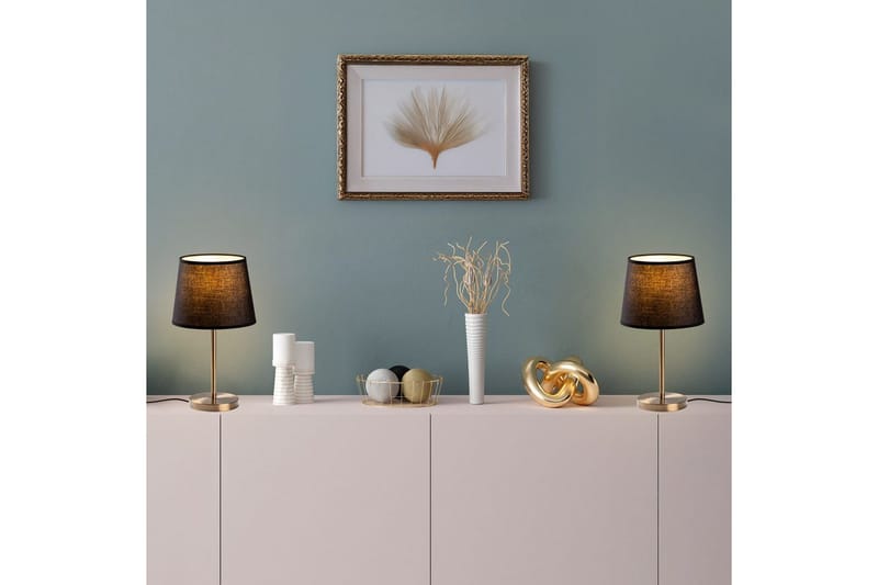 Bordslampset (2 stycken) Jaspal Mörk Antik - Mörk Antik - Belysning - Inomhusbelysning & lampor - Fönsterlampor & fönsterbelysning - Fönsterlampa på fot