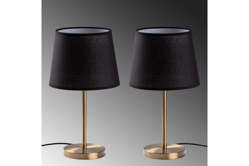 Bordslampset (2 stycken) Jaspal Mörk Antik - Mörk Antik - Belysning - Inomhusbelysning & lampor - Fönsterlampor & fönsterbelysning - Fönsterlampa på fot