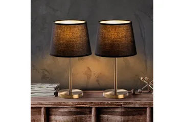 Bordslampset (2 stycken) Jaspal Mörk Antik - Mörk Antik - Belysning - Inomhusbelysning & lampor - Fönsterlampor & fönsterbelysning - Fönsterlampa på fot