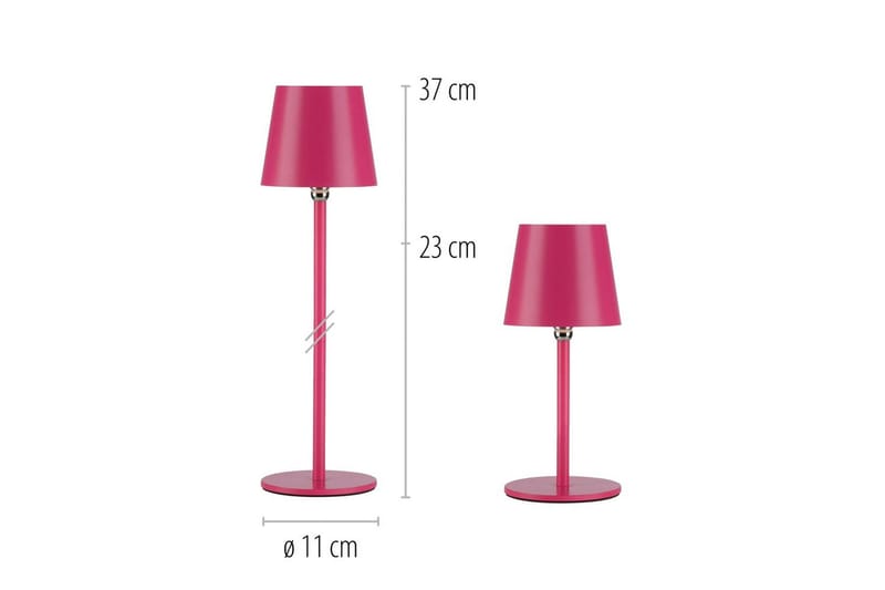 Boteria Just Light Bordslampa - Pink - Belysning - Inomhusbelysning & lampor - Fönsterlampor & fönsterbelysning - Fönsterlampa på fot