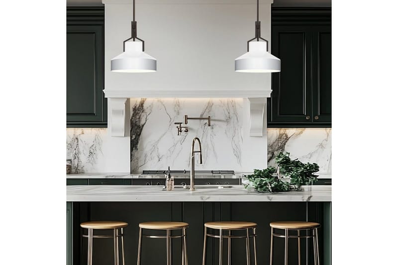 Brecken Quoizel Taklampa - Bronze||White - Belysning - Inomhusbelysning & lampor - Fönsterlampor & fönsterbelysning - Fönsterlampa hängande