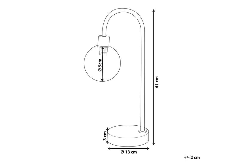 Capramis Bordslampa 41 cm G9 - Guld - Belysning - Inomhusbelysning & lampor - Fönsterlampor & fönsterbelysning - Fönsterlampa på fot