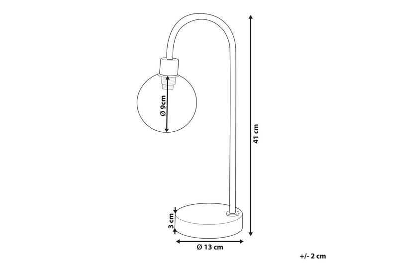 Capramis Bordslampa 41 cm G9 - Guld - Belysning - Inomhusbelysning & lampor - Fönsterlampor & fönsterbelysning - Fönsterlampa på fot