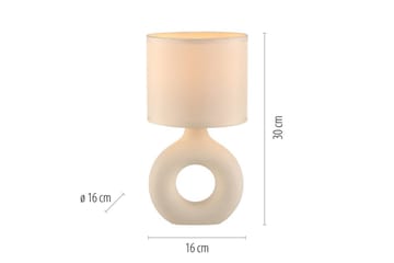 Carara Just Light Bordslampa - Beige - Belysning - Inomhusbelysning & lampor - Fönsterlampor & fönsterbelysning - Fönsterlampa på fot
