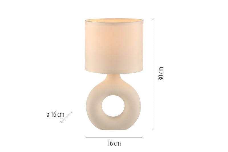 Carara Just Light Bordslampa - Beige - Belysning - Inomhusbelysning & lampor - Fönsterlampor & fönsterbelysning - Fönsterlampa på fot