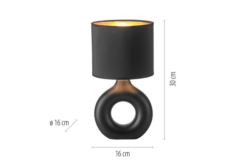 Carara Just Light Bordslampa - Black - Belysning - Inomhusbelysning & lampor - Fönsterlampor & fönsterbelysning - Fönsterlampa på fot