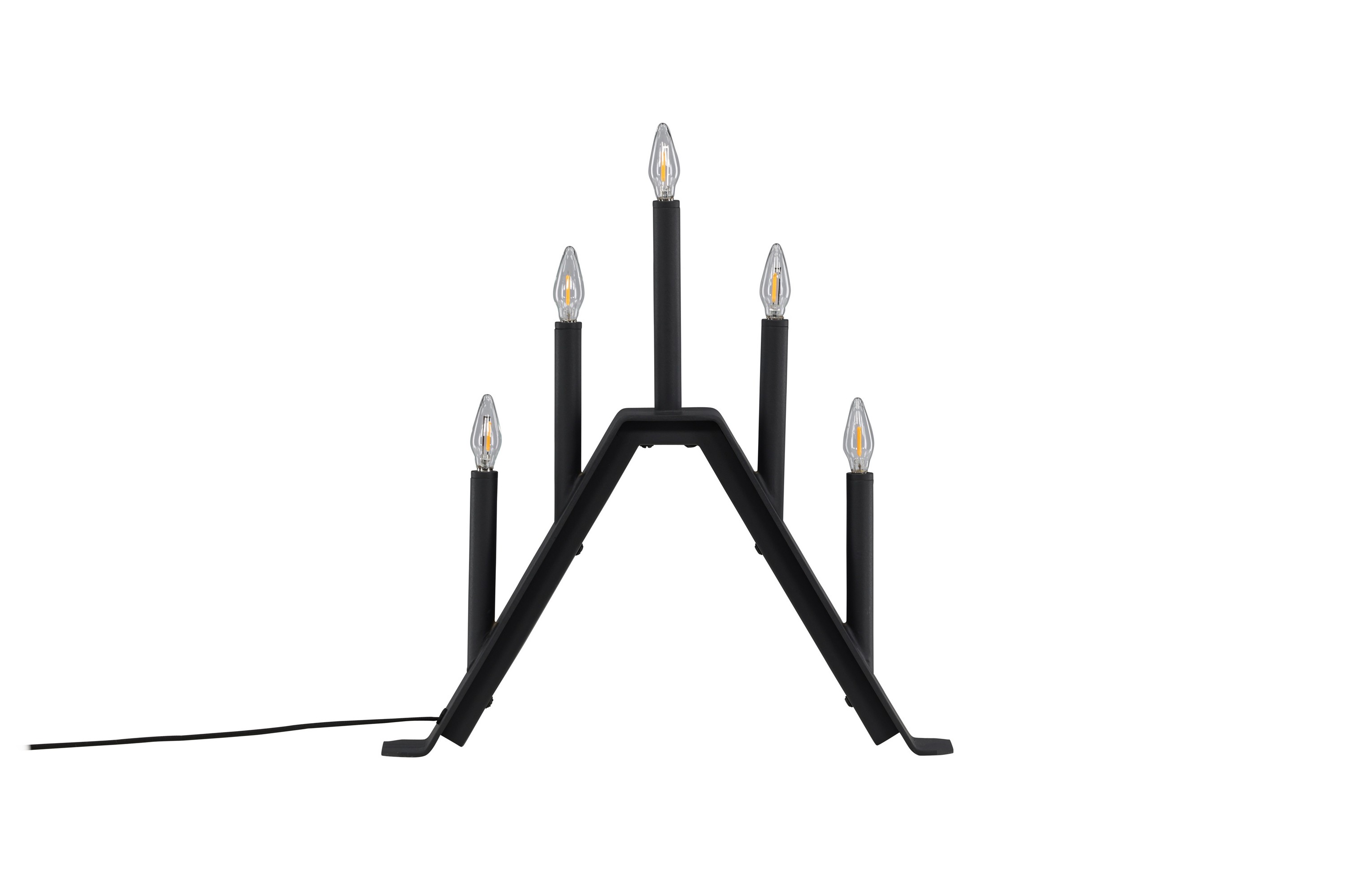 CORRY Adventsljusstake 36 cm Svart -