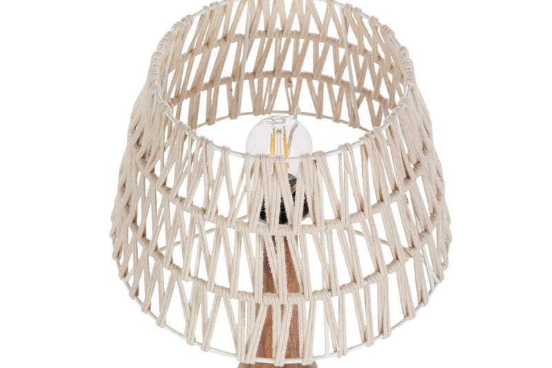 Dalino Bordslampa 47 cm E27 - Mörk trä/Beige - Belysning - Inomhusbelysning & lampor - Fönsterlampor & fönsterbelysning - Fönsterlampa på fot