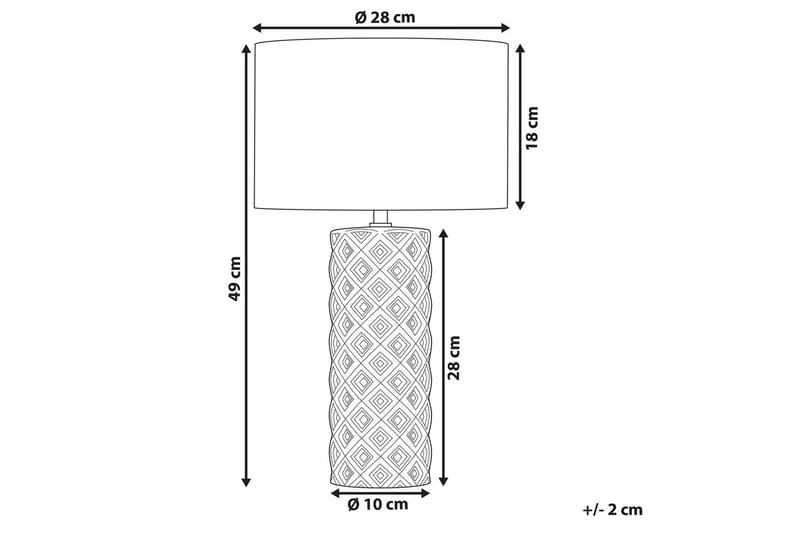 Dragonera Bordslampa 49 cm E27 - Beige/Vit - Belysning - Inomhusbelysning & lampor - Fönsterlampor & fönsterbelysning - Fönsterlampa på fot
