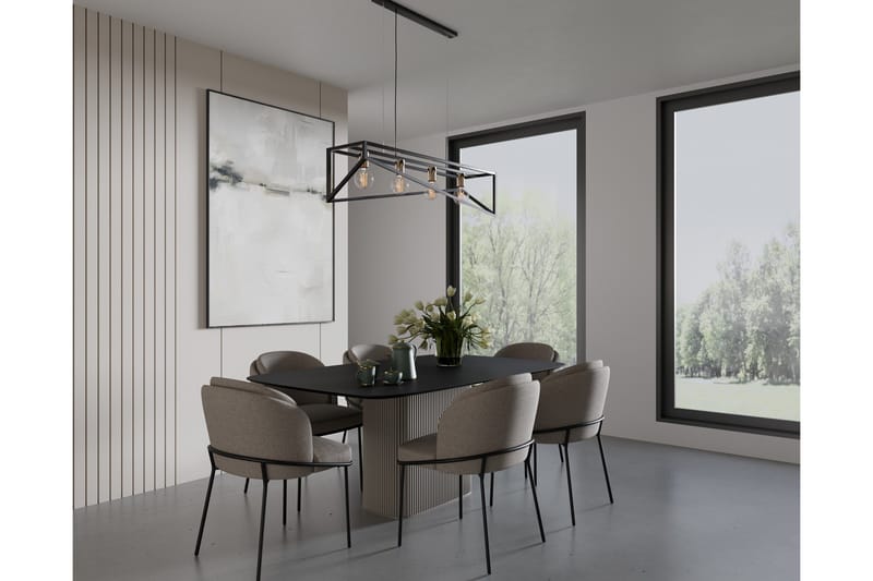 Eluvies Pendellampa Rund - Svart - Belysning - Inomhusbelysning & lampor - Fönsterlampor & fönsterbelysning - Fönsterlampa hängande