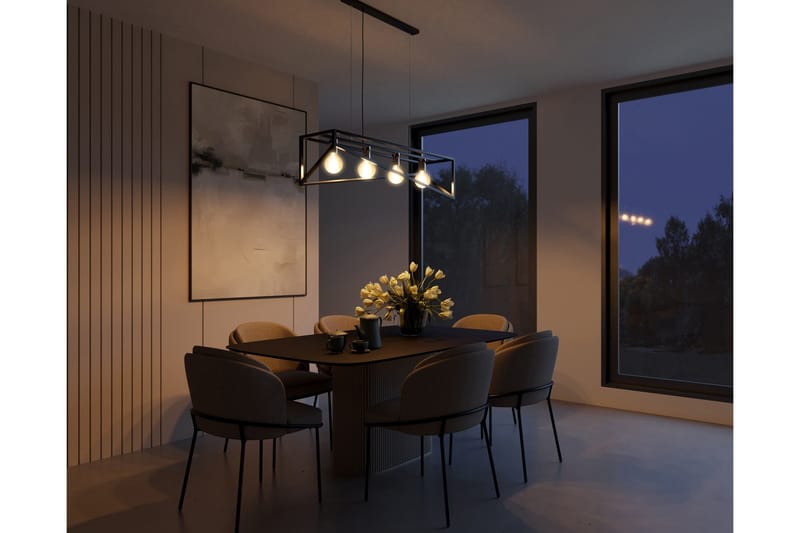 Eluvies Pendellampa Rund - Svart - Belysning - Inomhusbelysning & lampor - Fönsterlampor & fönsterbelysning - Fönsterlampa hängande