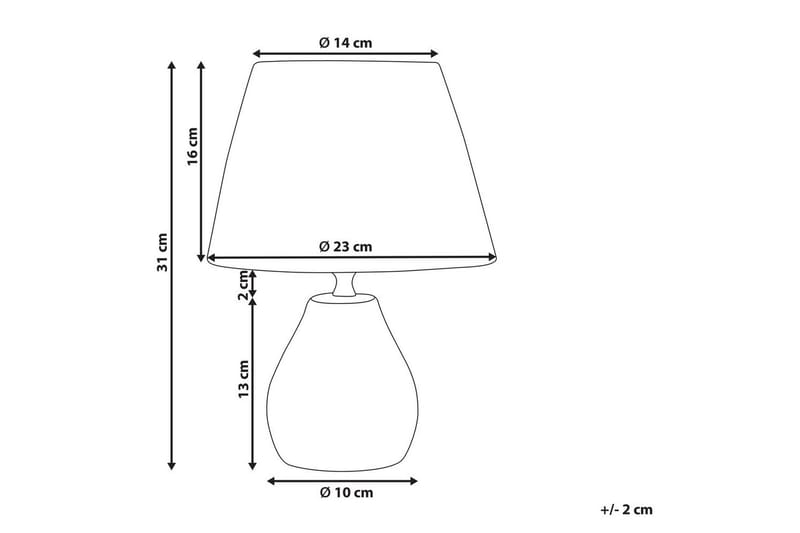 Favignito Bordslampa 2 st 31 cm E27 - Vit/Natur - Belysning - Inomhusbelysning & lampor - Fönsterlampor & fönsterbelysning - Fönsterlampa på fot