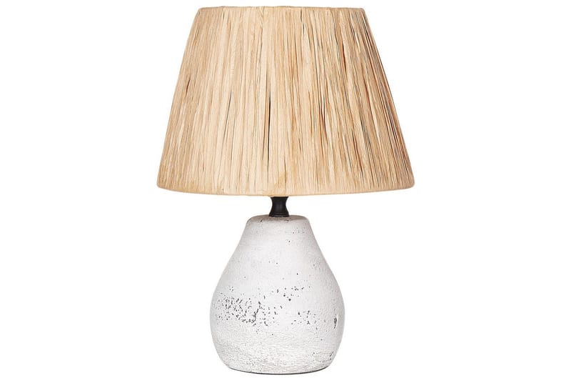 Favignito Bordslampa 2 st 31 cm E27 - Vit/Natur - Belysning - Inomhusbelysning & lampor - Fönsterlampor & fönsterbelysning - Fönsterlampa på fot