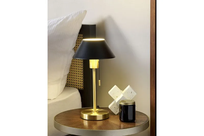 Filfla Bordslampa 37 cm E27 - Mässing/Svart - Belysning - Inomhusbelysning & lampor - Fönsterlampor & fönsterbelysning - Fönsterlampa på fot