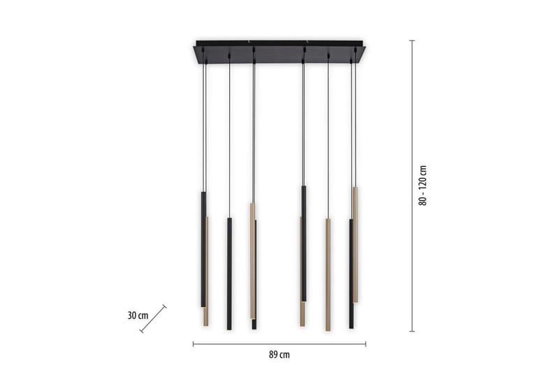 Flute Paul Neuhaus Taklampa - Black - Belysning - Inomhusbelysning & lampor - Fönsterlampor & fönsterbelysning - Fönsterlampa hängande