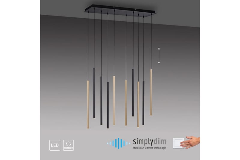 Flute Paul Neuhaus Taklampa - Black - Belysning - Inomhusbelysning & lampor - Fönsterlampor & fönsterbelysning - Fönsterlampa hängande