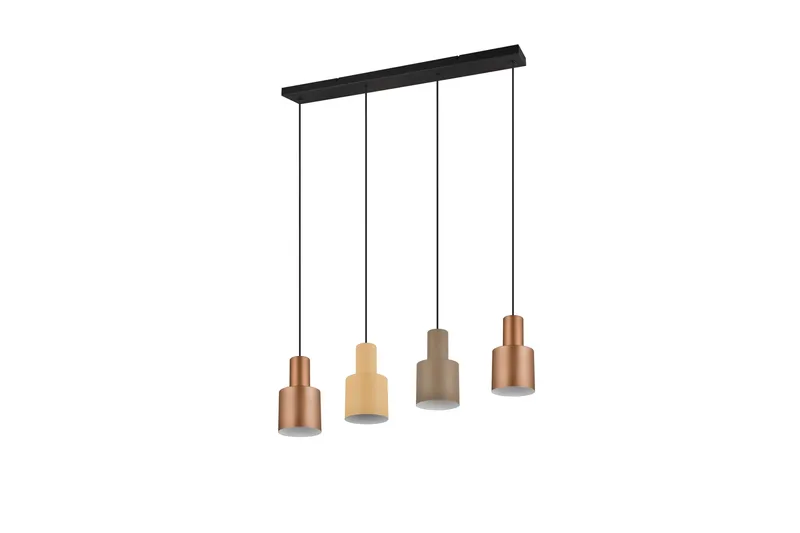 Agudo Taklampa 4L E27 flerfärgad, Flerfärgad