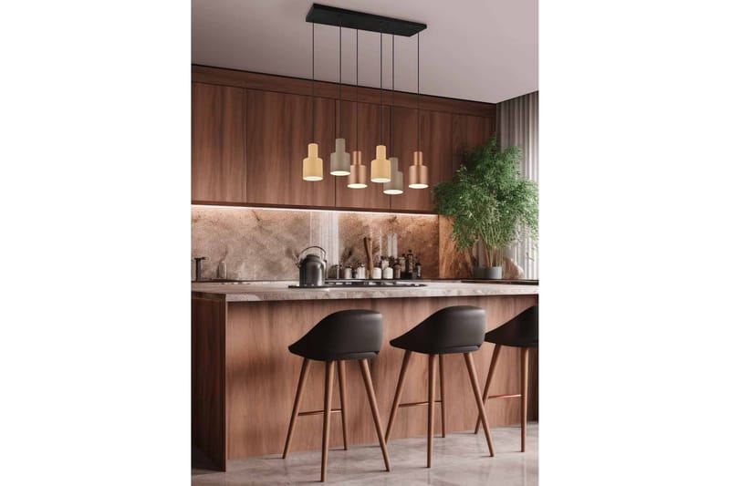 Agudo Taklampa 6L E27 flerfärgad - Flerfärgad - Belysning - Inomhusbelysning & lampor - Fönsterlampor & fönsterbelysning - Fönsterlampa hängande