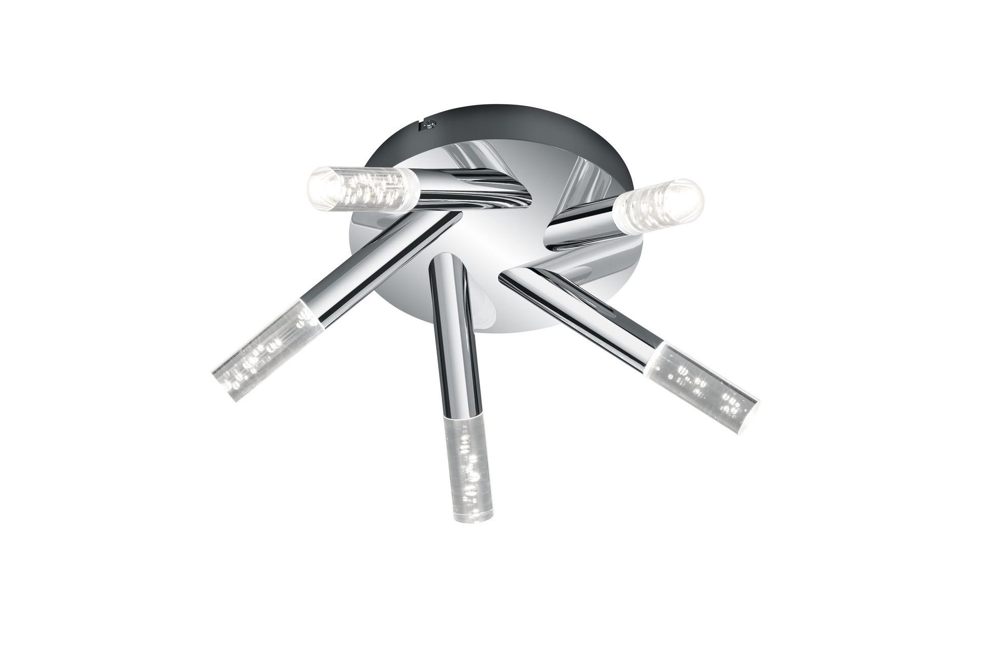 Bolsa H2O LED Plafond rund krom/ bubbelglas - Vit