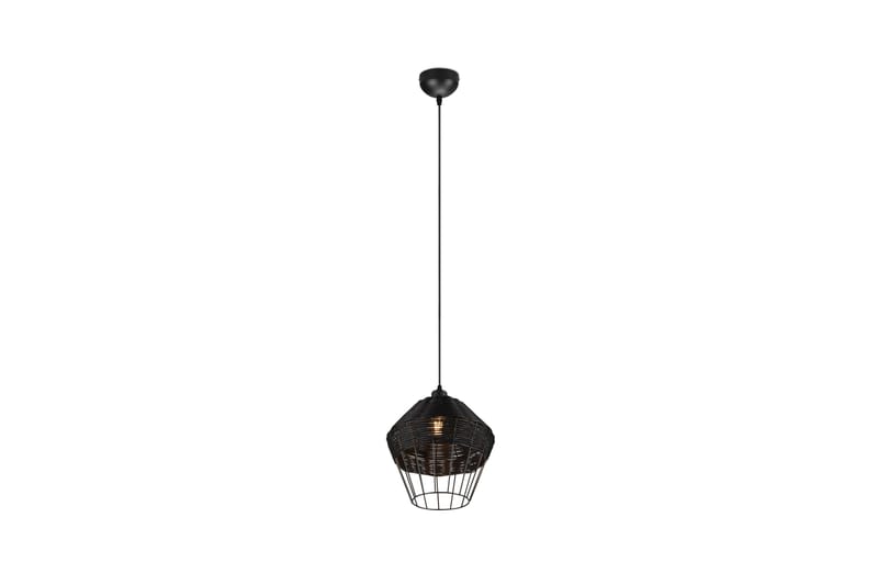 BORKA Pendellampa 1 Lampor 30 cm E27 Svart, Svart