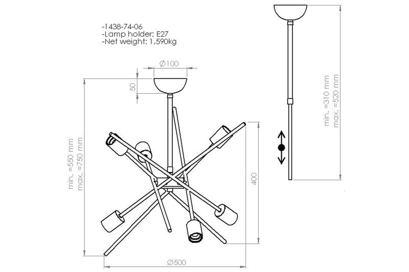 GERA Pendellampa Svart/Koppar - Homemania - Belysning - Inomhusbelysning & lampor - Fönsterlampor & fönsterbelysning - Fönsterlampa hängande