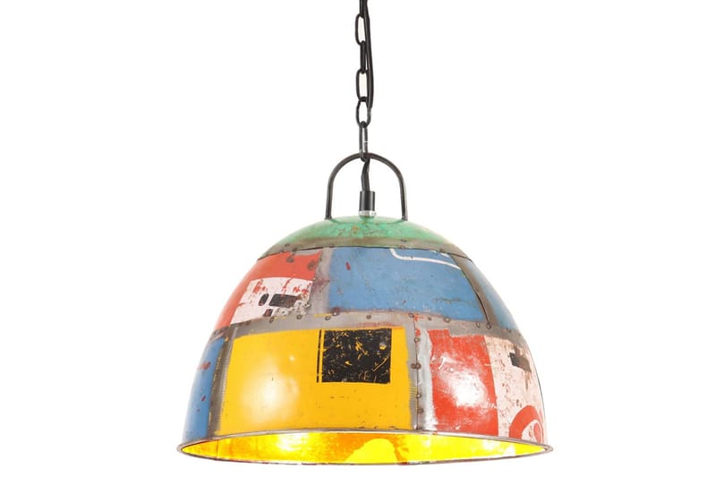 Hänglampa industriell vintage 25 W flerfärgad rund 31 cm E27 - Flerfärgad - Belysning - Inomhusbelysning & lampor - Fönsterlampor & fönsterbelysning - Fönsterlampa hängande