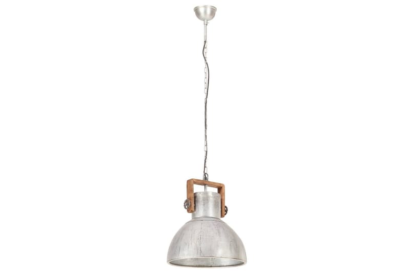 Hänglampa industriell vintage 25 W silver rund 40 cm E27 - Silver - Belysning - Inomhusbelysning & lampor - Fönsterlampor & fönsterbelysning - Fönsterlampa hängande