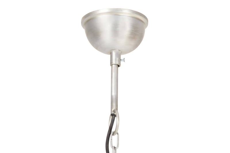 Hänglampa industriell vintage 25 W silver rund 40 cm E27 - Silver - Belysning - Inomhusbelysning & lampor - Fönsterlampor & fönsterbelysning - Fönsterlampa hängande
