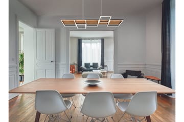 Harper LED Taklampa mattsvart/ trä - Trä - Belysning - Inomhusbelysning & lampor - Fönsterlampor & fönsterbelysning - Fönsterlampa hängande