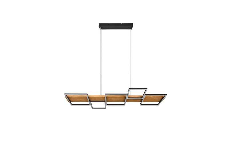Harper LED Taklampa mattsvart/ trä - Trä - Belysning - Inomhusbelysning & lampor - Fönsterlampor & fönsterbelysning - Fönsterlampa hängande