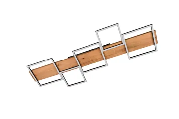 Harper LED Plafond 115 cm mattsvart/ trä - Trä - Belysning - Inomhusbelysning & lampor - Fönsterlampor & fönsterbelysning - Fönsterlampa hängande