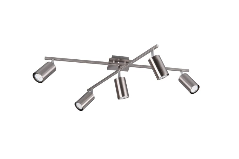 Marley Plafond 5L  GU10 borstad stål, Borstad stål