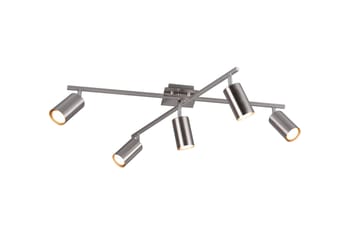 Marley Plafond 5L  GU10 borstad stål - Borstad stål - Belysning - Inomhusbelysning & lampor - Fönsterlampor & fönsterbelysning - Fönsterlampa hängande