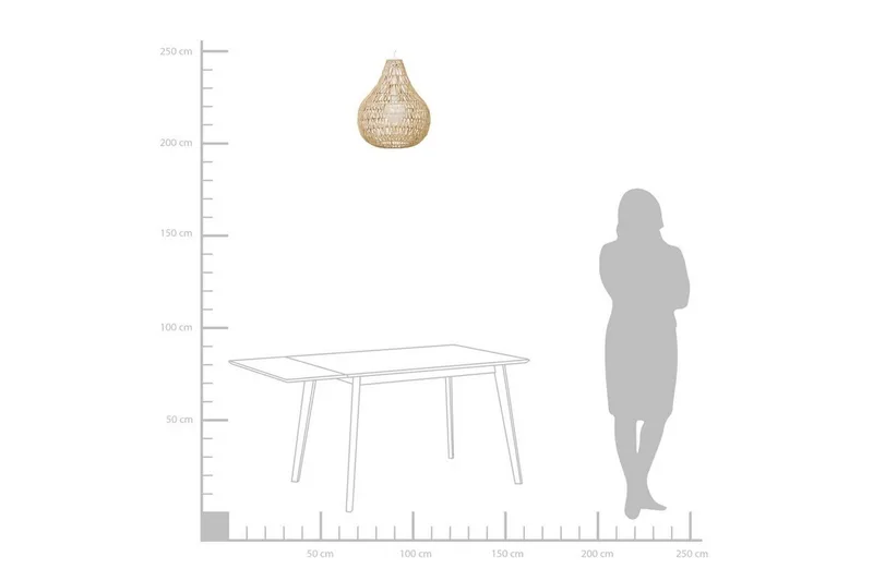 Molopo Taklampa 40 cm - Beige - Belysning - Inomhusbelysning & lampor - Fönsterlampor & fönsterbelysning - Fönsterlampa hängande