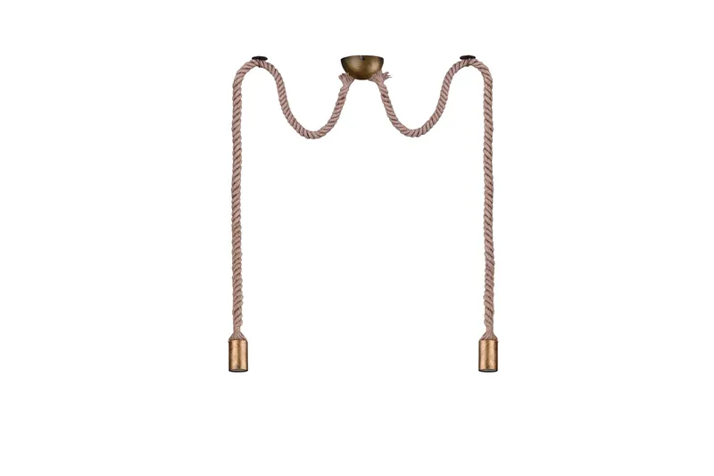 Rope Taklampa 2L  E27 antikmässing - Antik mässing - Belysning - Inomhusbelysning & lampor - Fönsterlampor & fönsterbelysning - Fönsterlampa hängande