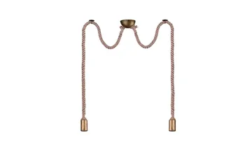 Rope Taklampa 2L  E27 antikmässing - Antik mässing - Belysning - Inomhusbelysning & lampor - Fönsterlampor & fönsterbelysning - Fönsterlampa hängande