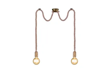 Rope Taklampa 2L  E27 antikmässing - Antik mässing - Belysning - Inomhusbelysning & lampor - Fönsterlampor & fönsterbelysning - Fönsterlampa hängande