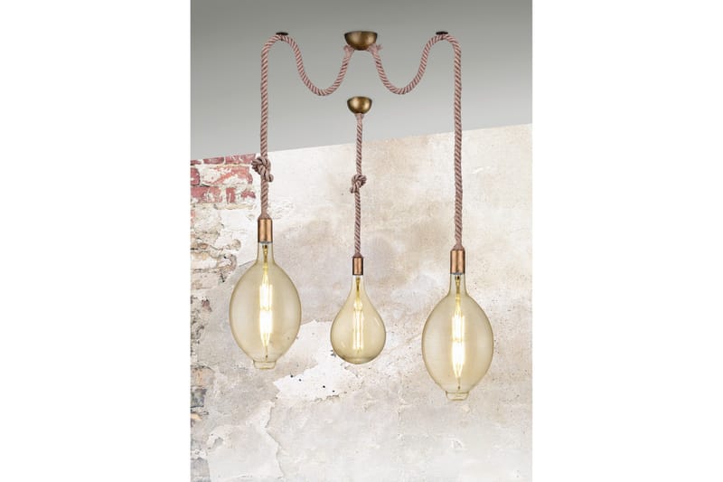 Rope Taklampa 2L  E27 antikmässing - Antik mässing - Belysning - Inomhusbelysning & lampor - Fönsterlampor & fönsterbelysning - Fönsterlampa hängande
