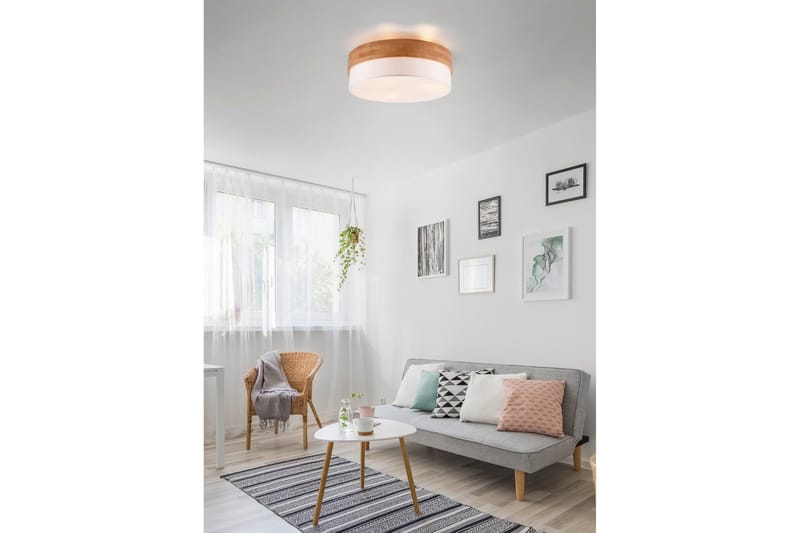 Seasons Plafond 50 cm E14 vit/ trä - Vit/Trä - Belysning - Inomhusbelysning & lampor - Fönsterlampor & fönsterbelysning - Fönsterlampa hängande