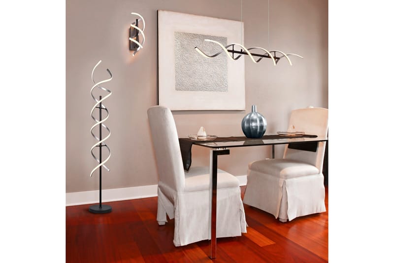 Sequence LED Taklampa borstad aluminium/ mattsvart - Borstad aluminium/Matt svart - Belysning - Inomhusbelysning & lampor - Fönsterlampor & fönsterbelysning - Fönsterlampa hängande