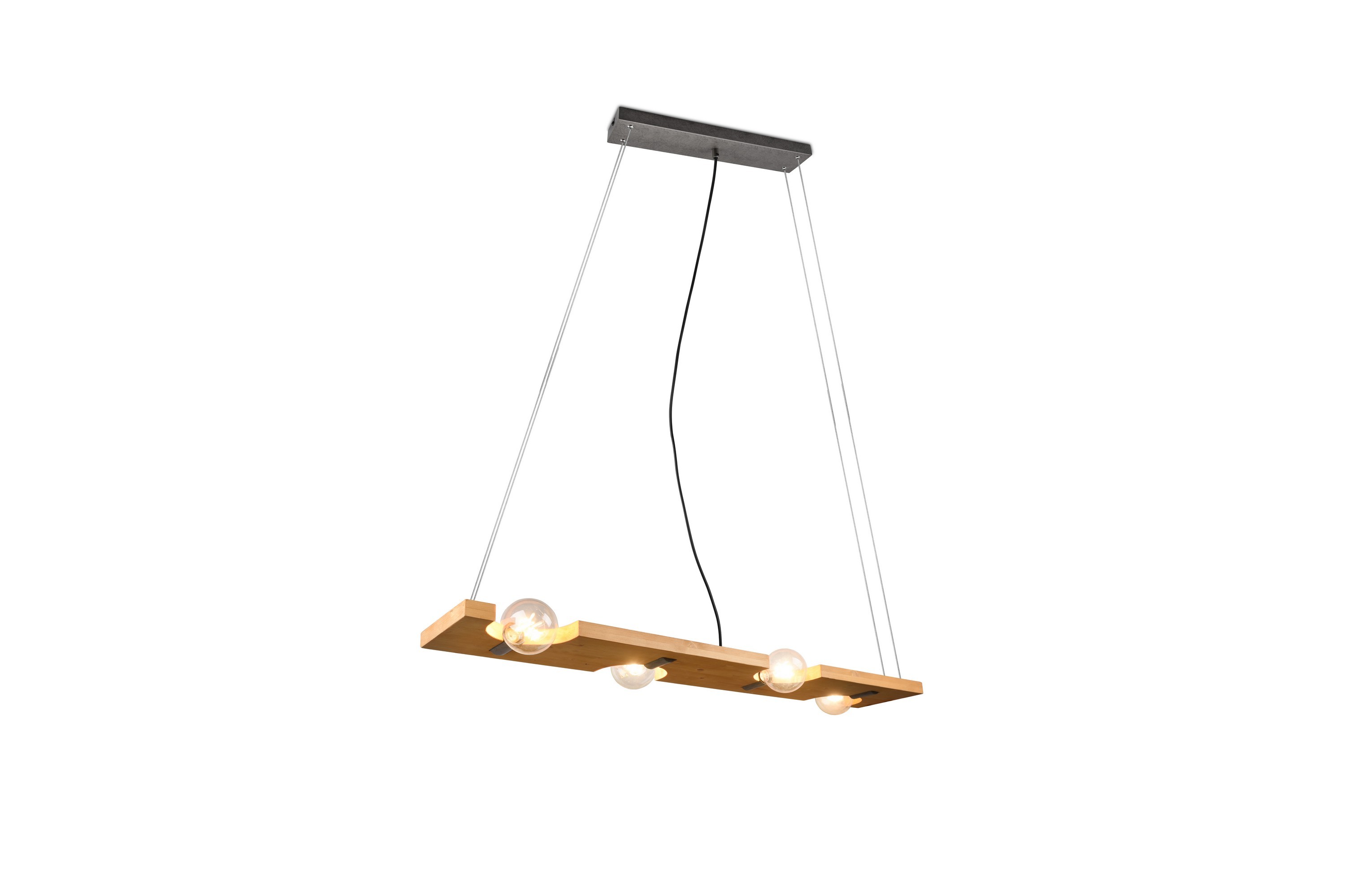 TAILOR Pendellampa 115 cm 4xE27 Trä - Trä