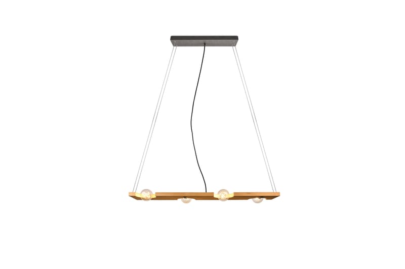 TAILOR Pendellampa 115 cm 4xE27 Trä - Trä - Belysning - Inomhusbelysning & lampor - Fönsterlampor & fönsterbelysning - Fönsterlampa hängande