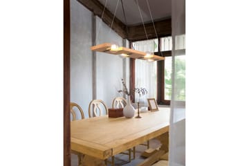 Tailor Pendellampa 115 cm 4xE27 Trä - Trä - Belysning - Inomhusbelysning & lampor - Fönsterlampor & fönsterbelysning - Fönsterlampa hängande