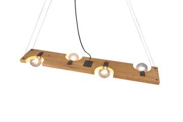 Tailor Pendellampa 115 cm 4xE27 Trä - Trä - Belysning - Inomhusbelysning & lampor - Fönsterlampor & fönsterbelysning - Fönsterlampa hängande