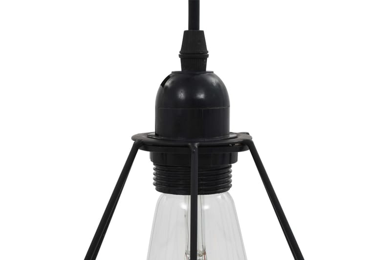 Taklampa med diamantdesign svart 3xE27-lampa - Svart - Belysning - Inomhusbelysning & lampor - Fönsterlampor & fönsterbelysning - Fönsterlampa hängande
